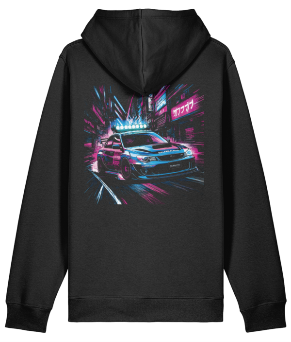 Subaru Neon Streets - Night-time Rally King Hoodie
